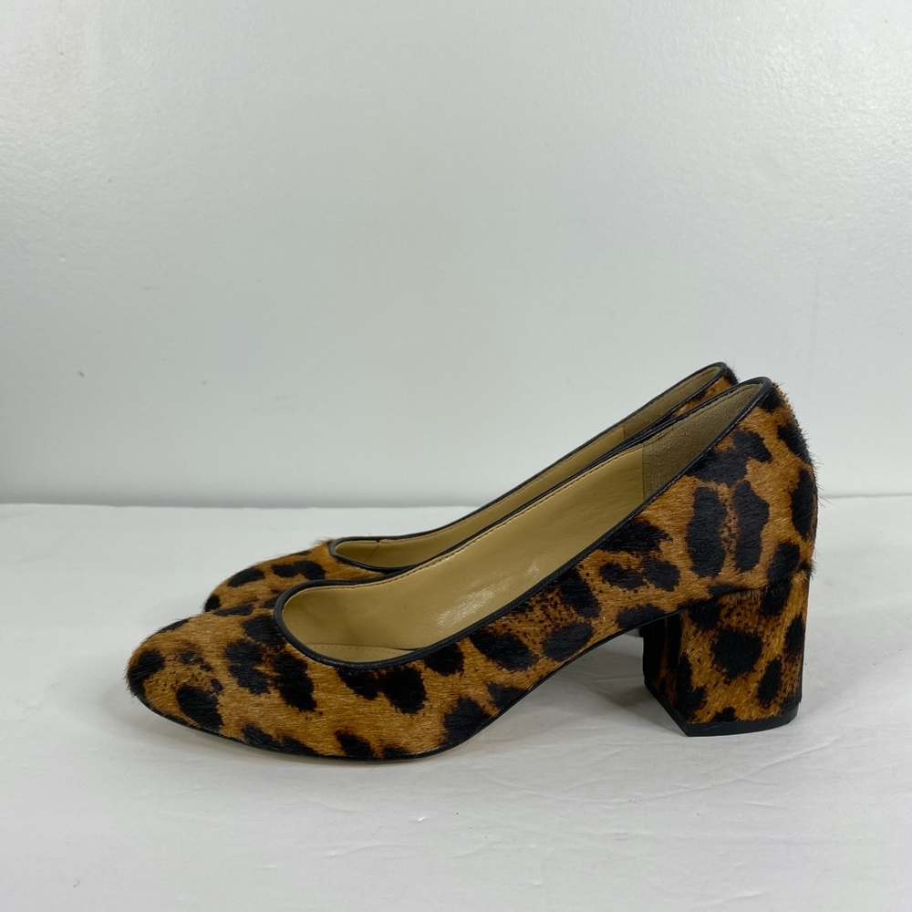 Talbots Calf Hair Leopard Print Pumps Sz. 6.5 - Picture 7 of 13